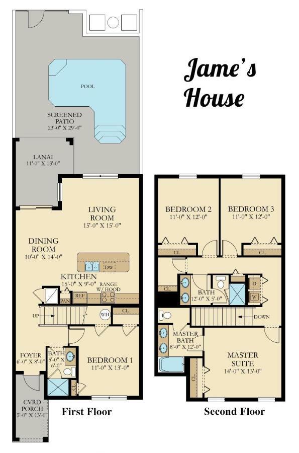 A - New 4 Bedroom - 5 Miles To - Free Water Park - Private Pool Сasa de vacaciones